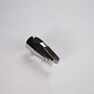 High Style Brass Handrail Tube Rob Clamp Connectors