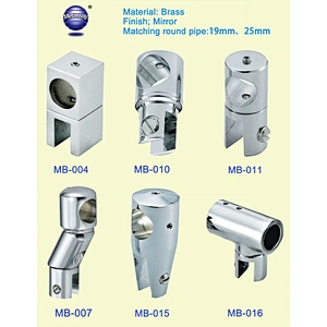 SS304  Shower Glass to Wall Connector Clamps
