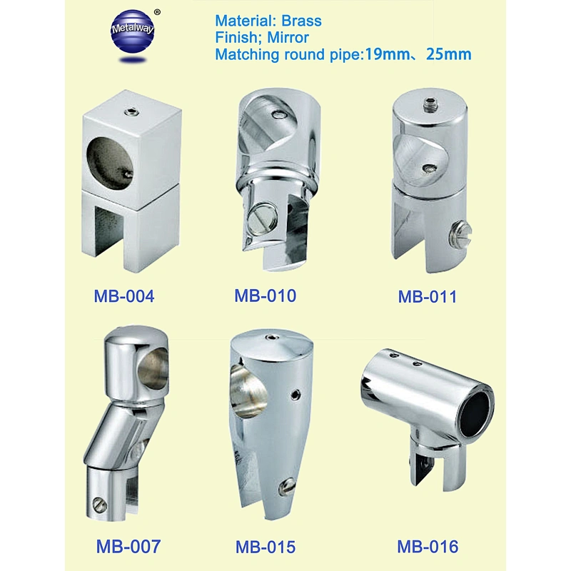 SS304  Shower Glass to Wall Connector Clamps