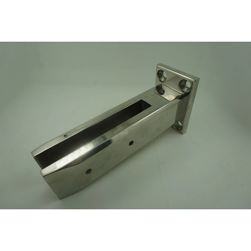 Stainless Steel Glass Clamp - Square Base