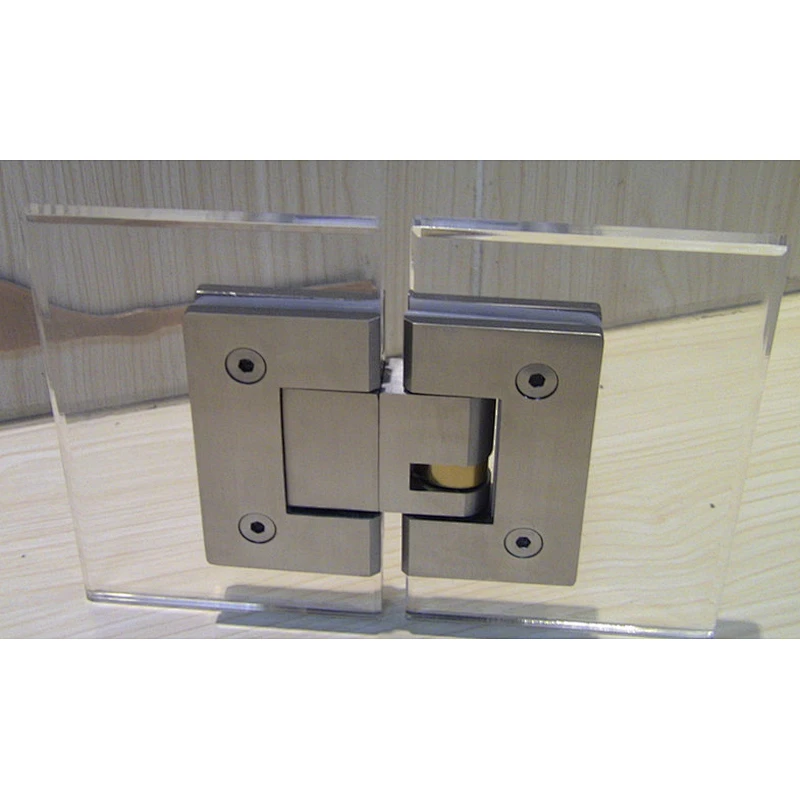 Private Logo Brushed Soft Closing Glass To Wall Shower Door Hinge