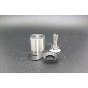 rubber standoff stainless steel stain wall mount clamp glass stair