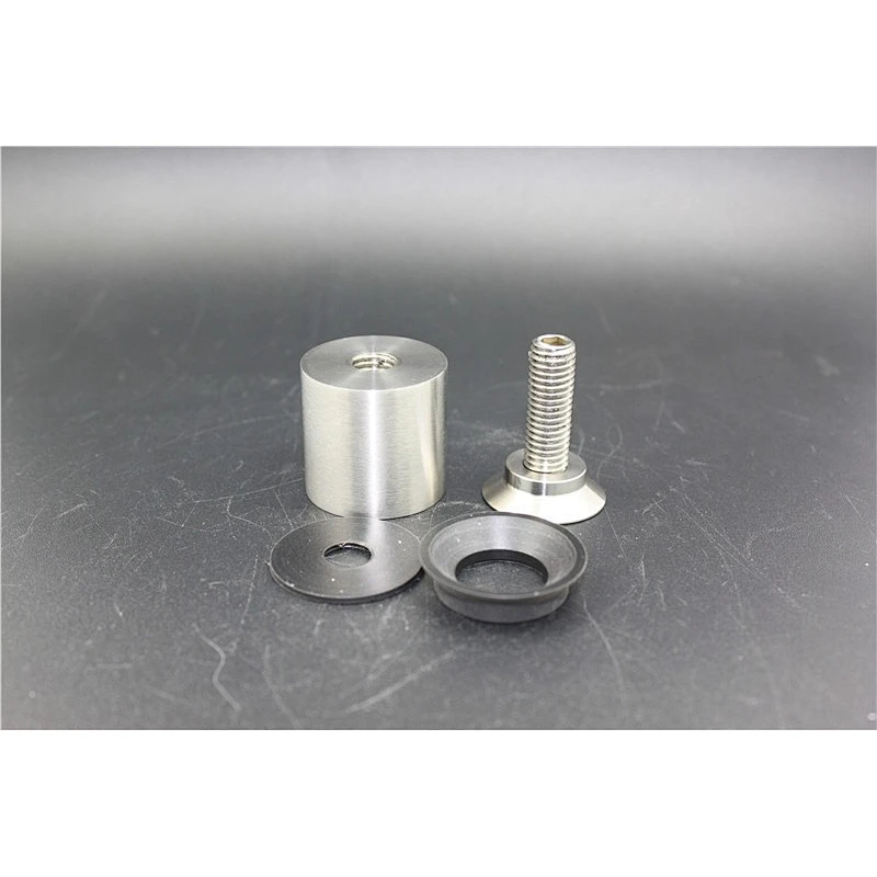 rubber standoff stainless steel stain wall mount clamp glass stair