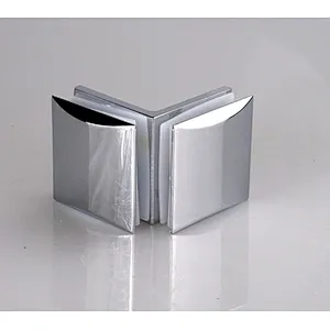 90 Degree Zinc Alloy Glass to Glass Bracket Clamp