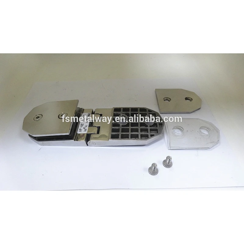 metal polish chrome glass shower hardware hinges