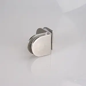 Stainless Steel Glass Partition Brace Double Glass to Glass Clamp