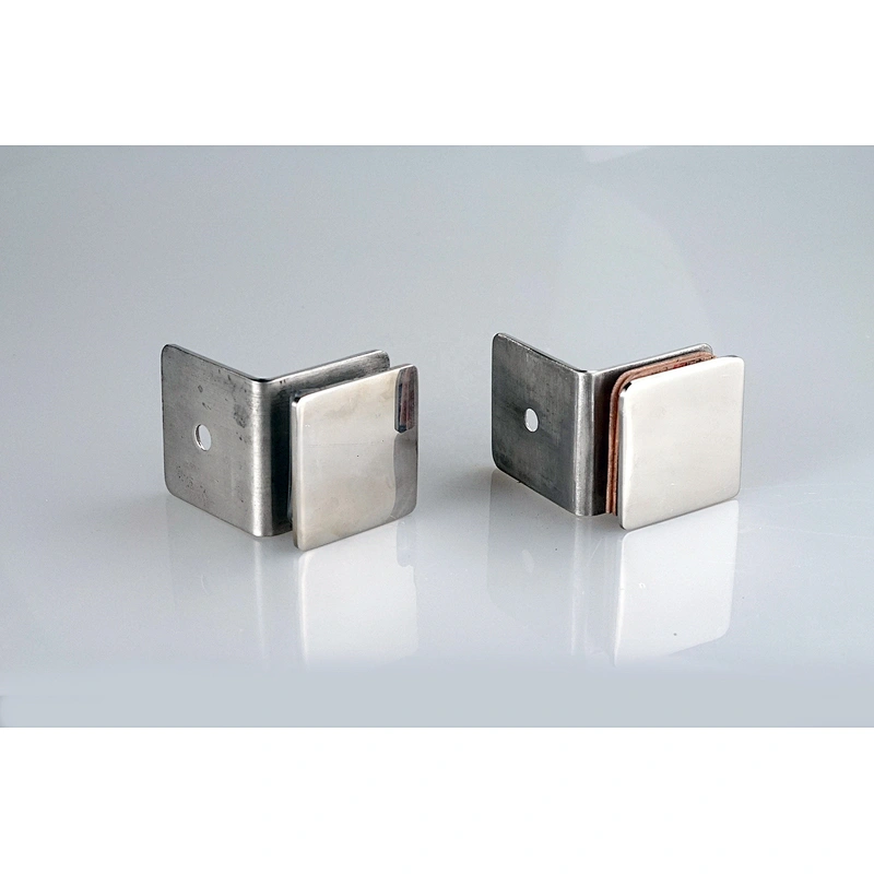 304 Stainless Steel 90 Degree Square Frameless Glass Clamp Connector