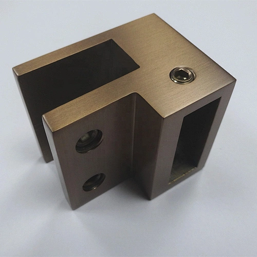 shower room antique brass square tube corner connector