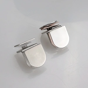 Stainless Steel Glass Partition Brace Double Glass to Glass Clamp