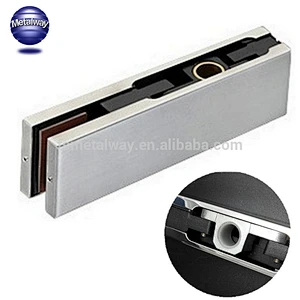 Stainless steel201 Tempered Shower Glass Slide Door Clamp