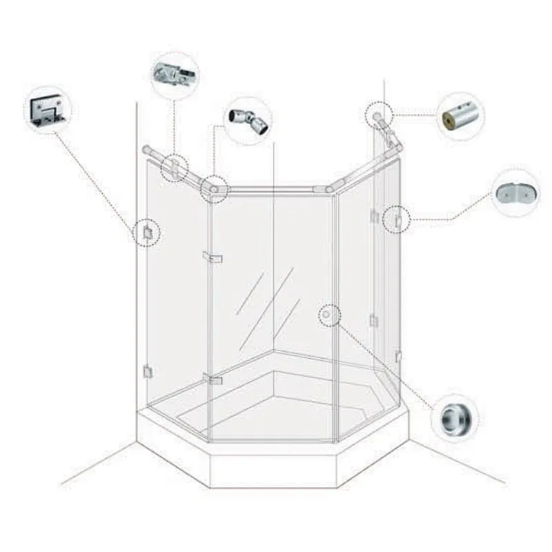 Camber Fashion Glass Clamp,Zinc Alloy Glass To Glass Door Hinge