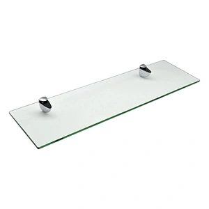 Zinc Alloy Square Shelf Bathroom Glass Clamp