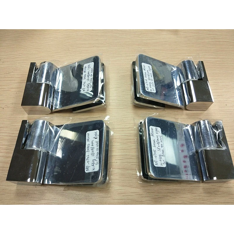 90 Glass to Wall Brass Shower Door Self-Rising Hinge