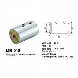 SS304  Shower Glass to Wall Connector Clamps