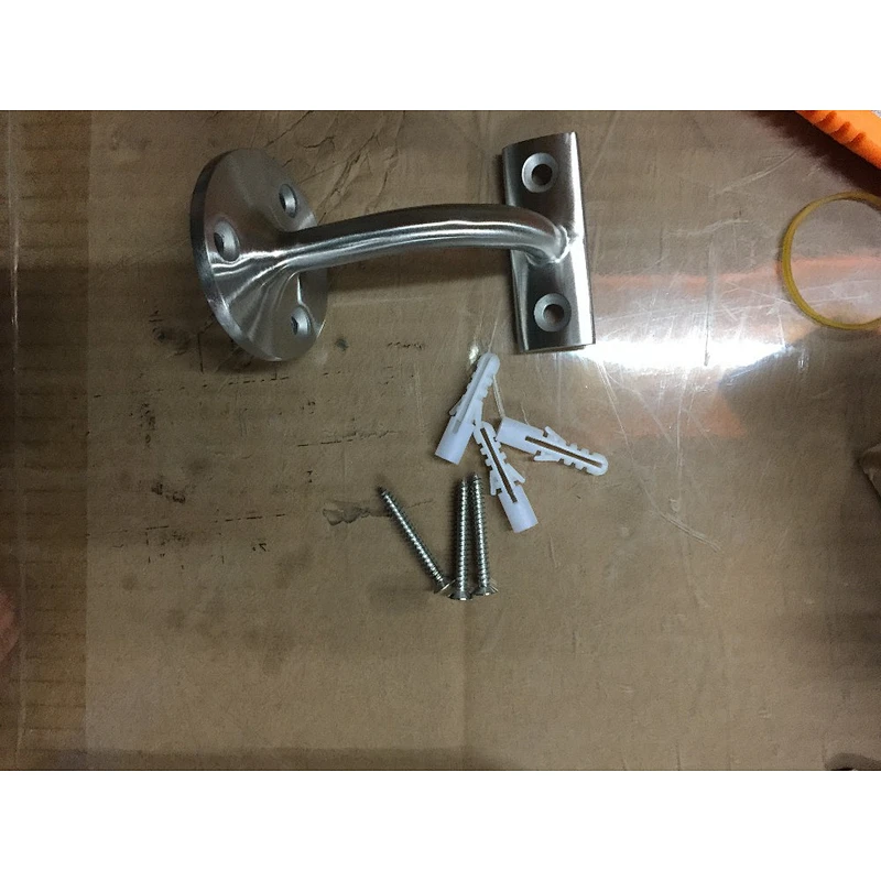stainless steel handrail glass wall mount bracket