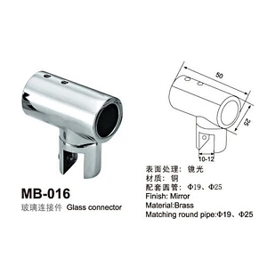 Shower Room  Round Rod Tube T-Shape Connector