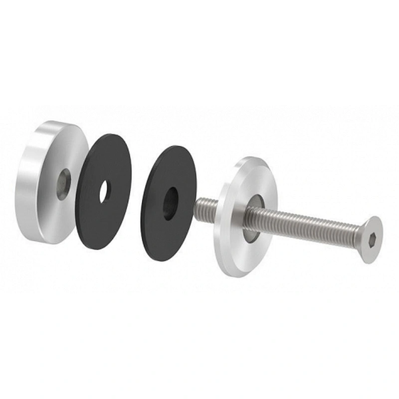 stainless steel stain standoff finish long screw glass handrail holder clamp