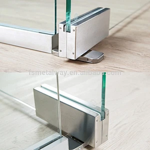 Factory Wholesale Stainless Steel 304 316 bottom glass door patch fittings in China