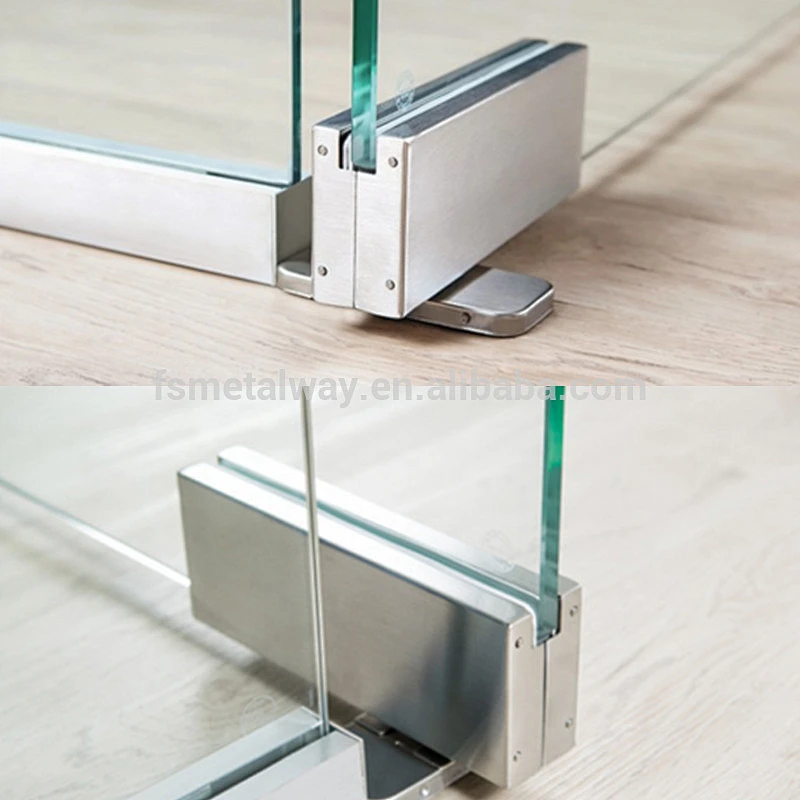 Factory Wholesale Stainless Steel 304 316 bottom glass door patch fittings in China