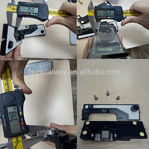 Stainless steel201 Tempered Shower Glass Slide Door Clamp