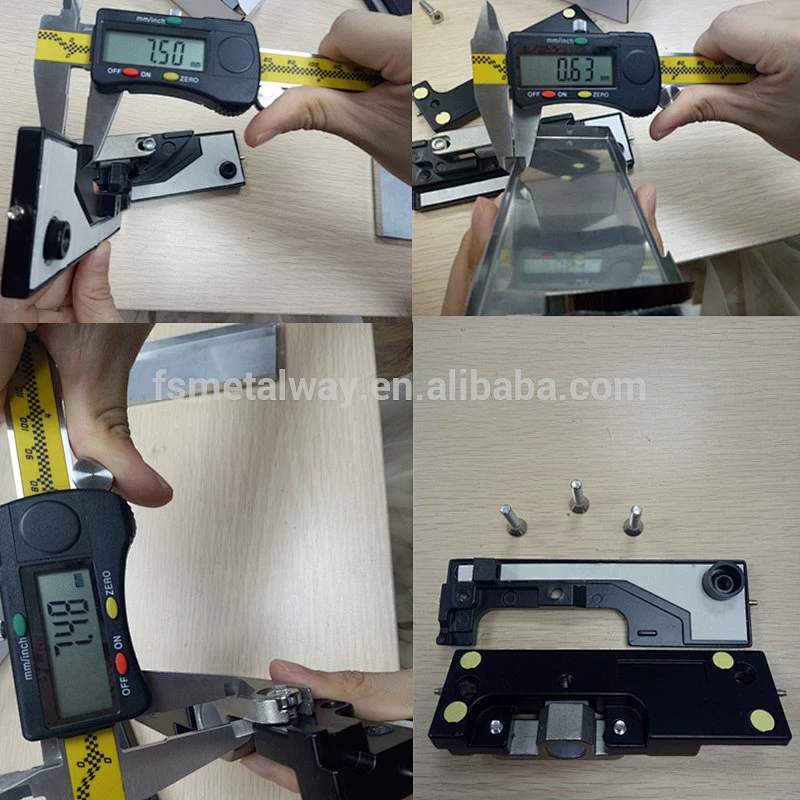 Stainless steel201 Tempered Shower Glass Slide Door Clamp