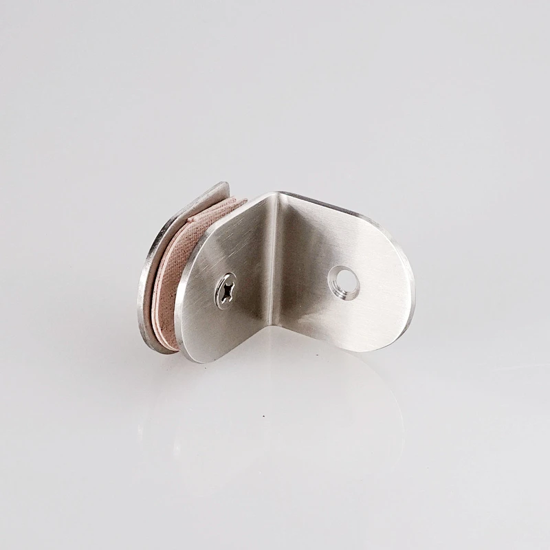 90 Degree Stainless Steel Wall to Mounted Partition Glass Clamp