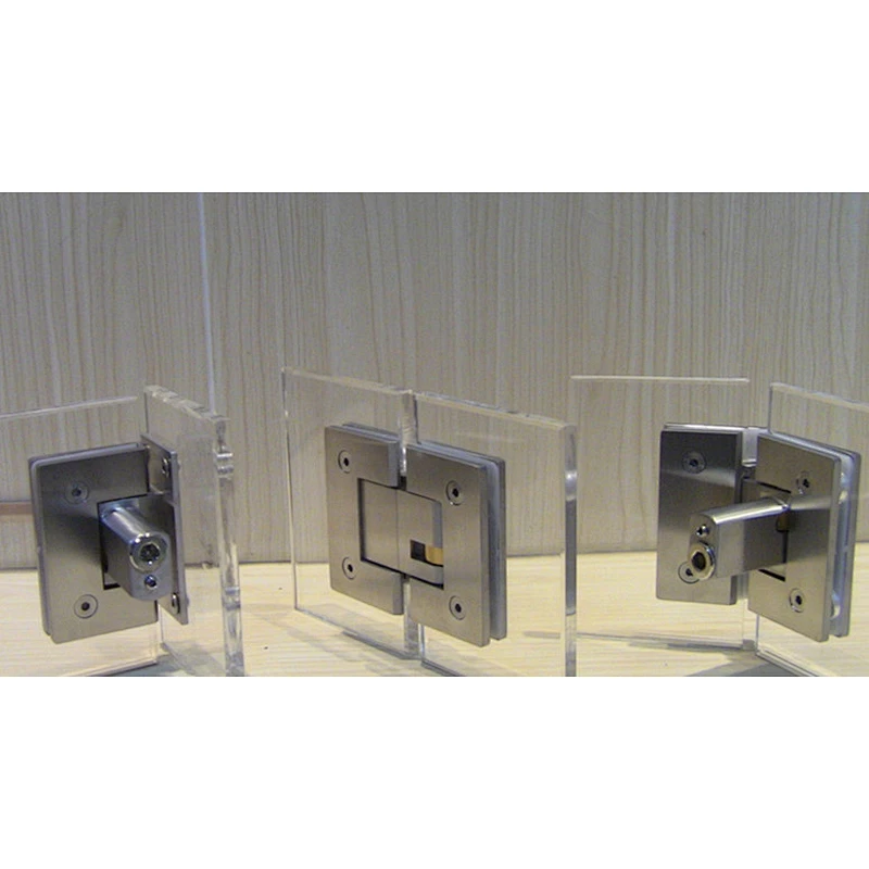 Private Logo Brushed Soft Closing Glass To Wall Shower Door Hinge