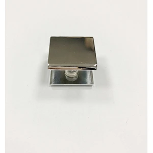 Zinc Alloy Square Shelf Bathroom Glass Clamp