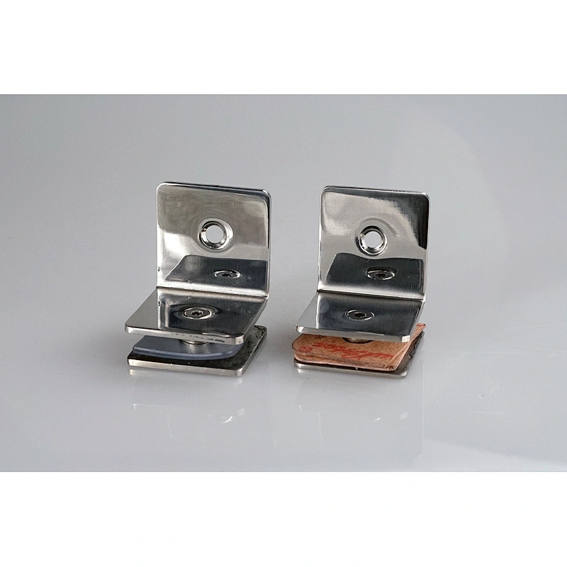 304 Stainless Steel 90 Degree Square Frameless Glass Clamp Connector