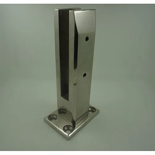 Stainless Steel Glass Clamp - Square Base
