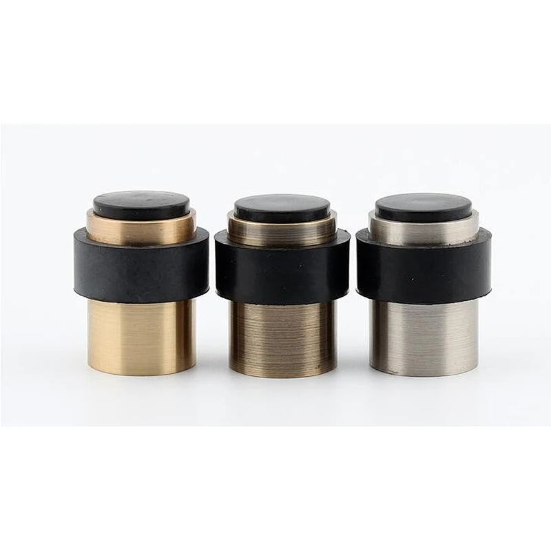 stainless steel stain finish rubber door stop