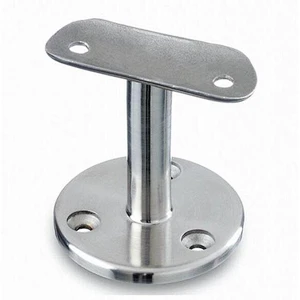 adjustable metal handrail support stained glass brackets