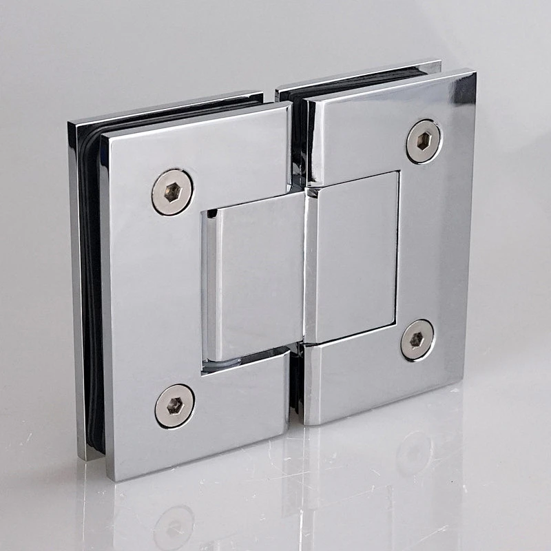 brass chrome 180 degree shower door hinges