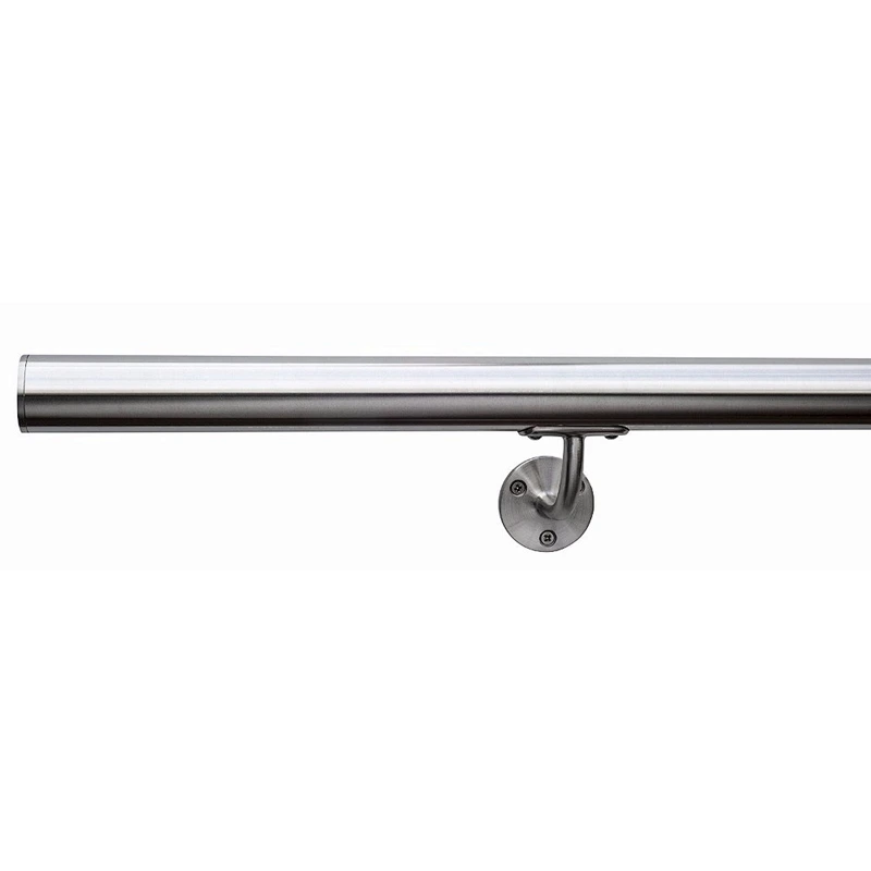 Stainless Steel Glass Railing Wall Mounted LED Handrail Support Bracket