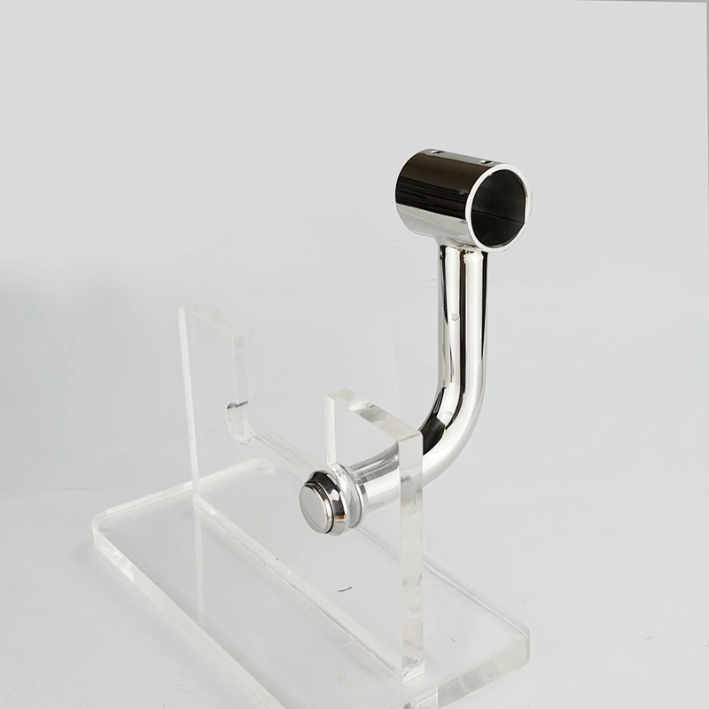 Shower Holder Clamp J Shape Tube Pipe to Glass Support Clamp