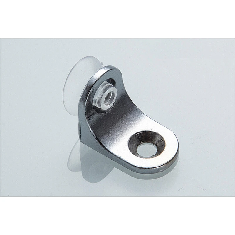 zinc alloy chrome finish glass shelf clips