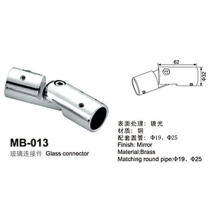 90 degree glass tube brass 19mm pipe contactor
