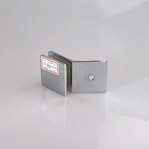 135 Degree glass-to-glass shower fitting - MIRROR FINISH