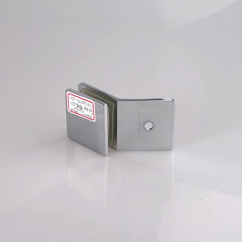 135 Degree glass-to-glass shower fitting - MIRROR FINISH