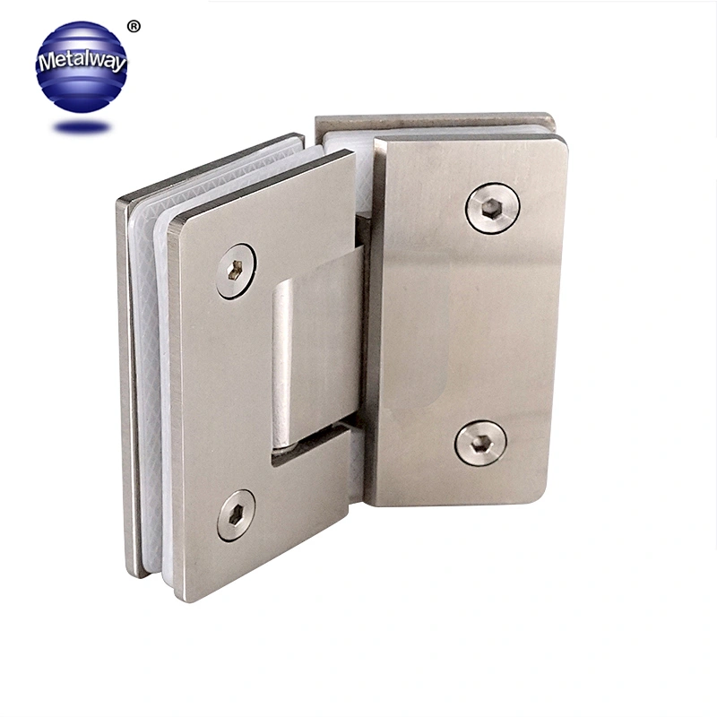 135 Degree Glass to Glass Shower Door Hinge / Bathroom Clamp | SUS304 | Square Edges
