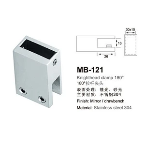 stainless steel 304 mirror glass tube connectors