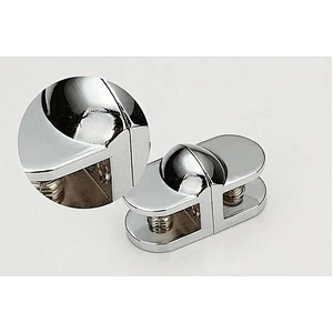 zcin alloy chrome finish cabinet glass clips holding shelf clip