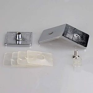 135 Degree glass-to-glass shower fitting - MIRROR FINISH
