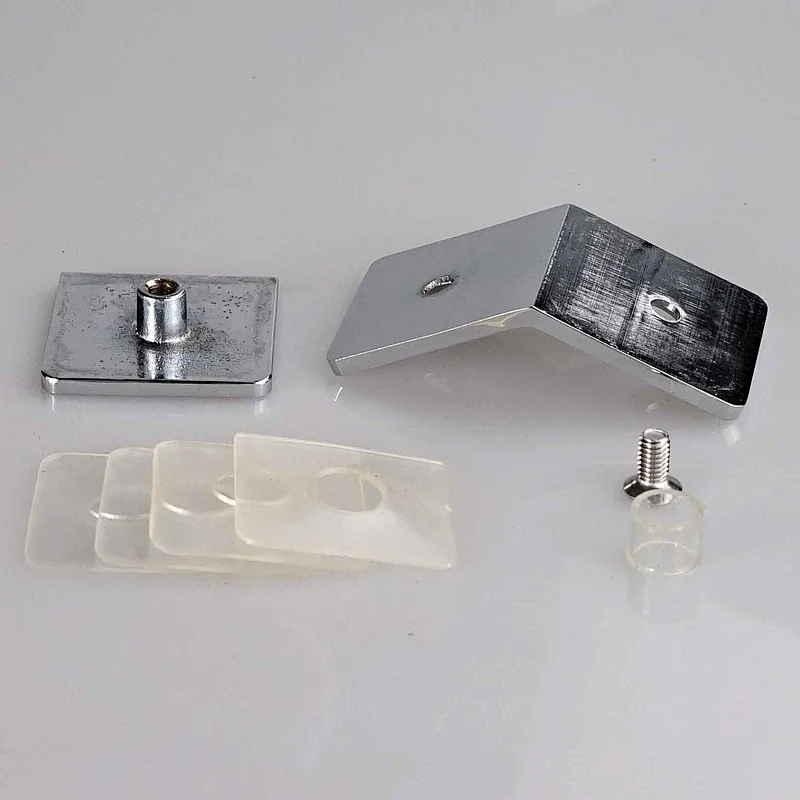 135 Degree glass-to-glass shower fitting - MIRROR FINISH