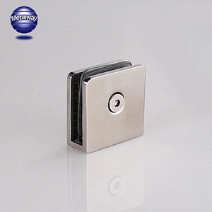 Stainless steel shower room glass door wall mount clamps