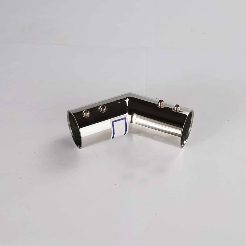 Bathroom pipe connector hardwarer 135 degree metal tube joints shower door hardware