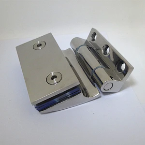 90 degree wall mount bevel side glass shower door hinges