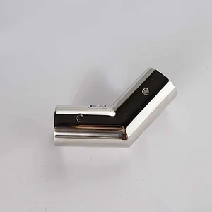 Bathroom pipe connector hardwarer 135 degree metal tube joints shower door hardware