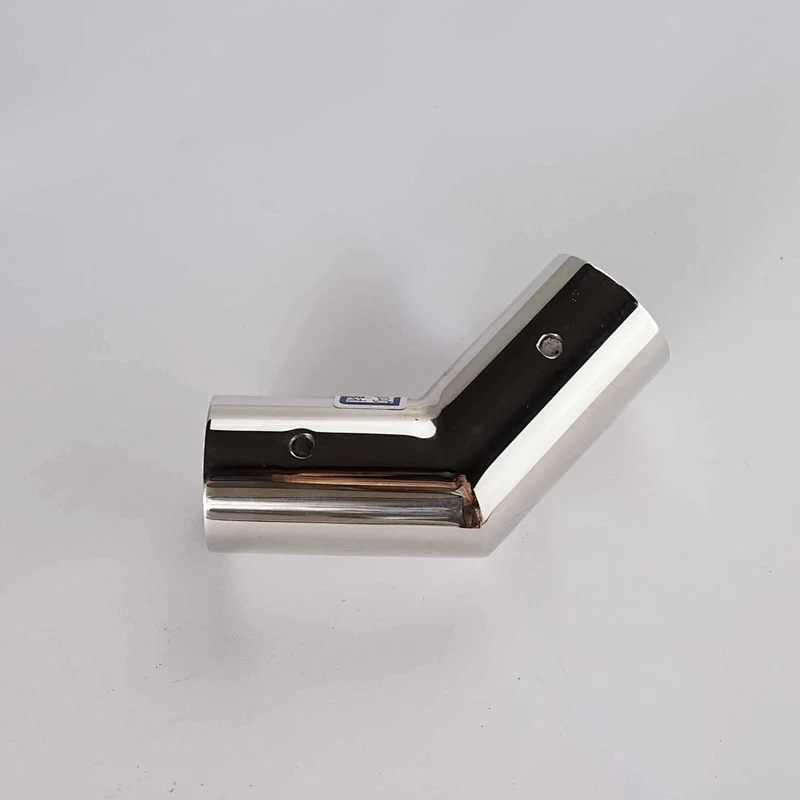 Bathroom pipe connector hardwarer 135 degree metal tube joints shower door hardware
