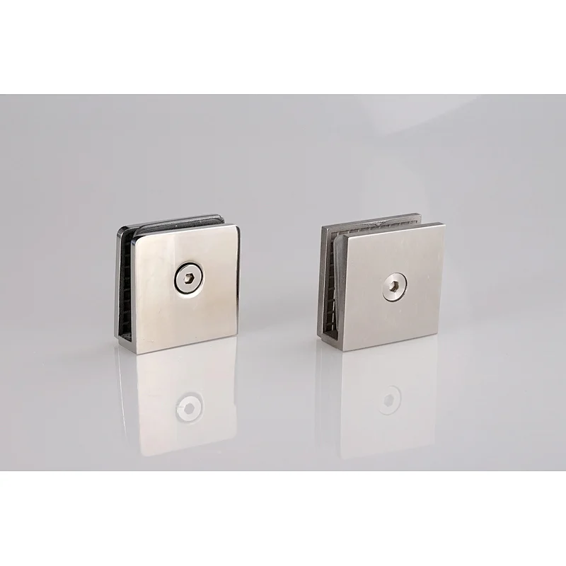 Glass door bracket square glass holding bracket shower door glass fixture